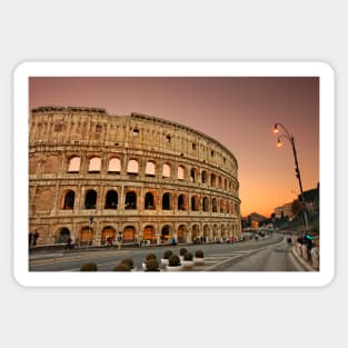 The Colosseum twilight Sticker